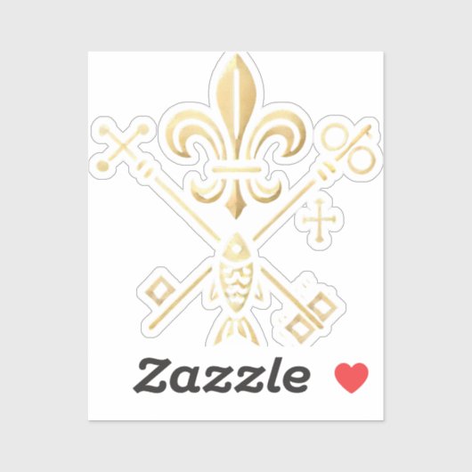 Heraldische Symbole Aufkleber (Blatt)