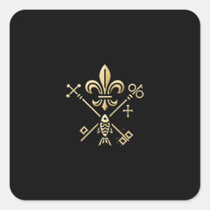 Heraldische Symbole  Quadratischer Aufkleber
