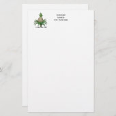 Heraldischer Ananas-Vorbote aus Wappen Briefpapier (Vorne/Hinten)