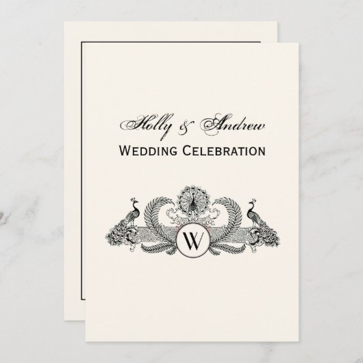 Heraldischer Ananas-Vorbote aus Wappen Einladung (Vorne/Hinten)