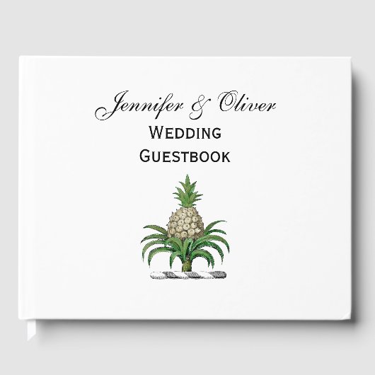 Heraldischer Ananas-Vorbote aus Wappen Gästebuch (Vorderseite)