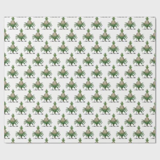 Heraldischer Ananas-Vorbote aus Wappen Geschenkpapier (Flach)