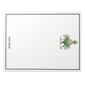 Heraldischer Ananas-Vorbote aus Wappen Notizblock (Vorderseite)