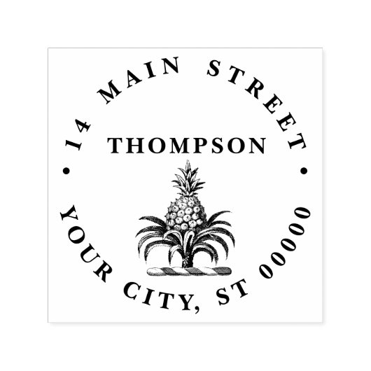 Heraldischer Ananas-Vorbote aus Wappen Permastempel (Design)