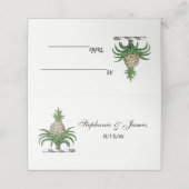 Heraldischer Ananas-Vorbote aus Wappen Platzkarte (Außenseite Aufgefaltet)