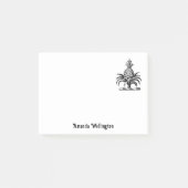 Heraldischer Ananas-Vorbote aus Wappen Post-it Klebezettel (Vorderseite)