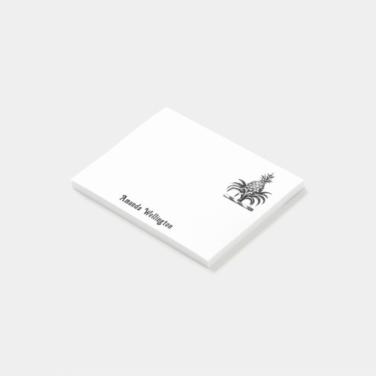 Heraldischer Ananas-Vorbote aus Wappen Post-it Klebezettel (angewinkelt)