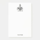 Heraldischer Ananas-Vorbote aus Wappen Post-it Klebezettel (Vorderseite)