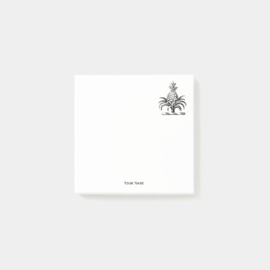 Heraldischer Ananas-Vorbote aus Wappen Post-it Klebezettel (Vorderseite)