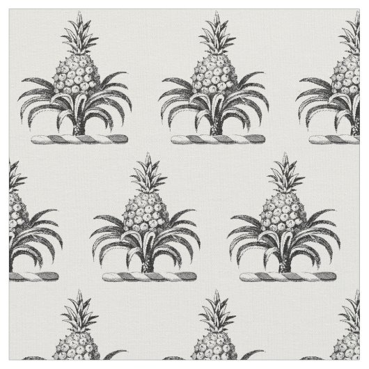 Heraldischer Ananas-Vorbote aus Wappen Stoff (Nahaufnahme)