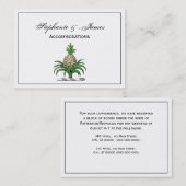 Heraldischer Ananas-Vorbote aus Wappen Visitenkarte (Vorne/Hinten)