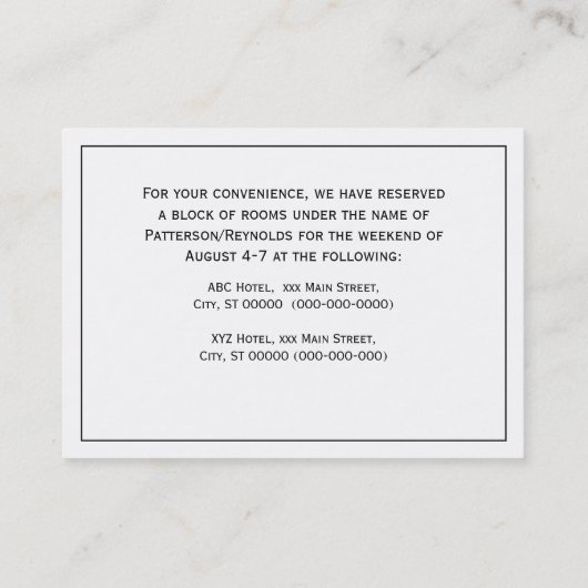 Heraldischer Ananas-Vorbote aus Wappen Visitenkarte (Rückseite)