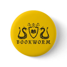 Heraldischer Bücherwurm-Knopf