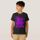 Heraldischer Drache 01 - Lila T-Shirt (Vorne ganz)