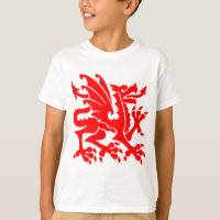 Heraldischer Drache 01 - Rot