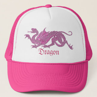 Heraldischer Drache (Rosa) - Hut #1 Truckerkappe