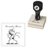 Heraldischer Einhornmütze für WaffenEmbleme Gummistempel (Stempel)