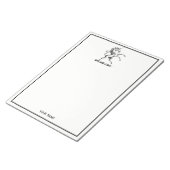 Heraldischer Einhornmütze für WaffenEmbleme Notizblock (angewinkelt)