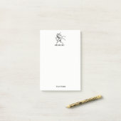 Heraldischer Einhornmütze für WaffenEmbleme Post-it Klebezettel (Auf Schreibtisch)