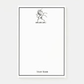 Heraldischer Einhornmütze für WaffenEmbleme Post-it Klebezettel (Vorderseite)