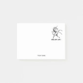 Heraldischer Einhornmütze für WaffenEmbleme Post-it Klebezettel (Vorderseite)