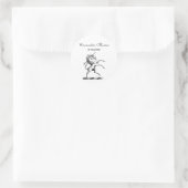 Heraldischer Einhornmütze für WaffenEmbleme Runder Aufkleber (Tasche)