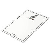 Heraldischer Jagdfalkenanzug Helm Hood C Notizblock (angewinkelt)