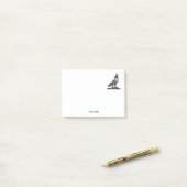 Heraldischer Jagdfalkenanzug Helm Hood C Post-it Klebezettel (Auf Schreibtisch)