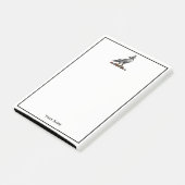 Heraldischer Jagdfalkenanzug Helm Hood C Post-it Klebezettel (angewinkelt)