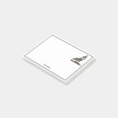 Heraldischer Jagdfalkenanzug Helm Hood C Post-it Klebezettel (angewinkelt)