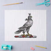 Heraldischer Jagdfalkenanzug Helm Hood C Seidenpapier (Basteln)