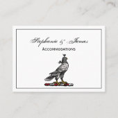 Heraldischer Jagdfalkenanzug Helm Hood C Visitenkarte (Vorderseite)