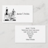 Heraldischer Jagdfalkenanzug Helm Hood C Visitenkarte (Vorne/Hinten)