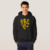 Heraldischer Löwe 01 - Bernstein Hoodie (Vorne ganz)