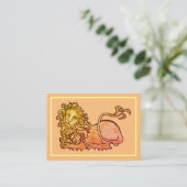 Heraldischer Mittelalter Visitenkarte (Stehend Vorderseite)