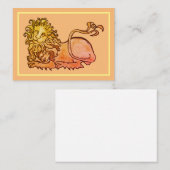 Heraldischer Mittelalter Visitenkarte (Vorne/Hinten)