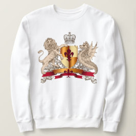 Heraldischer Schild, Löwe und Dragon Sweatshirt