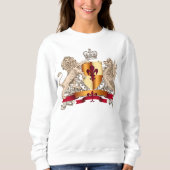 Heraldischer Schild, Löwe und Dragon Sweatshirt (Vorderseite)