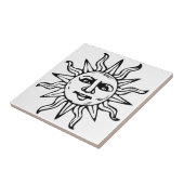 Heraldischer Sun Fliese (Seite)
