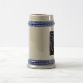 Heraldisches Art-Einhorn Stein Bierglas (Mittel)
