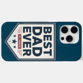 Heraldisches Best-Dad-Ever-Schild-Emblem-Design Case-Mate iPhone Hülle (Rückseite (Horizontal))