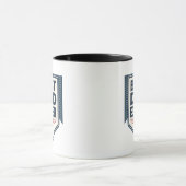 Heraldisches Best-Dad-Ever-Schild-Emblem-Design Tasse (Zentrum)