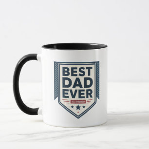 Heraldisches Best-Dad-Ever-Schild-Emblem-Design Tasse