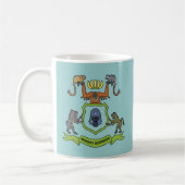 Heraldisches Gorilla-Affe-Geschäft - Tasse (Links)