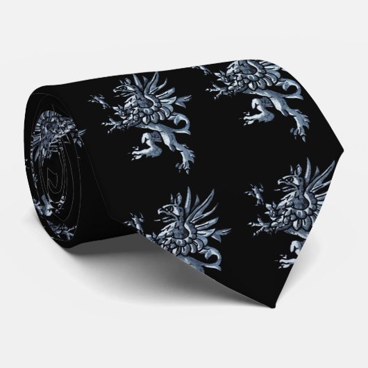 Heraldisches Gryphon Krawatte (Gerollt)