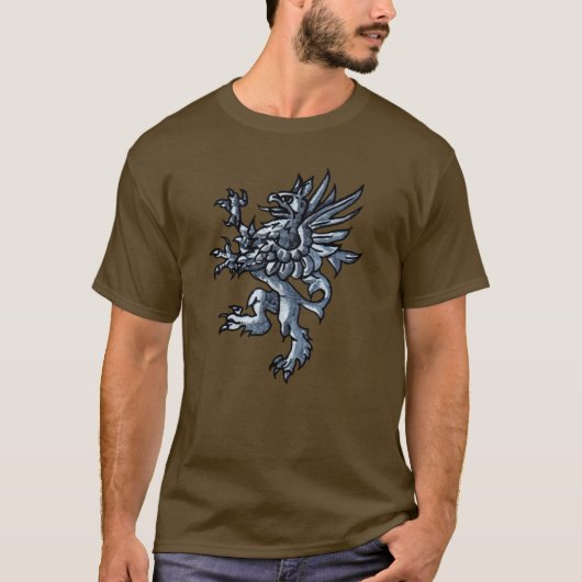 Heraldisches Gryphon T-Shirt (Vorderseite)