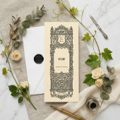 Heraldisches Monogramm Save-the-Date Einladung