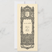 Heraldisches Monogramm Save-the-Date Einladung (Vorderseite)