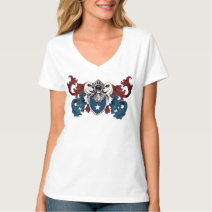 Heraldisches Schild in den amerikanischen Farben T-Shirt