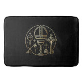 Heraldisches Symbol Papst Badematte (Vorderseite)